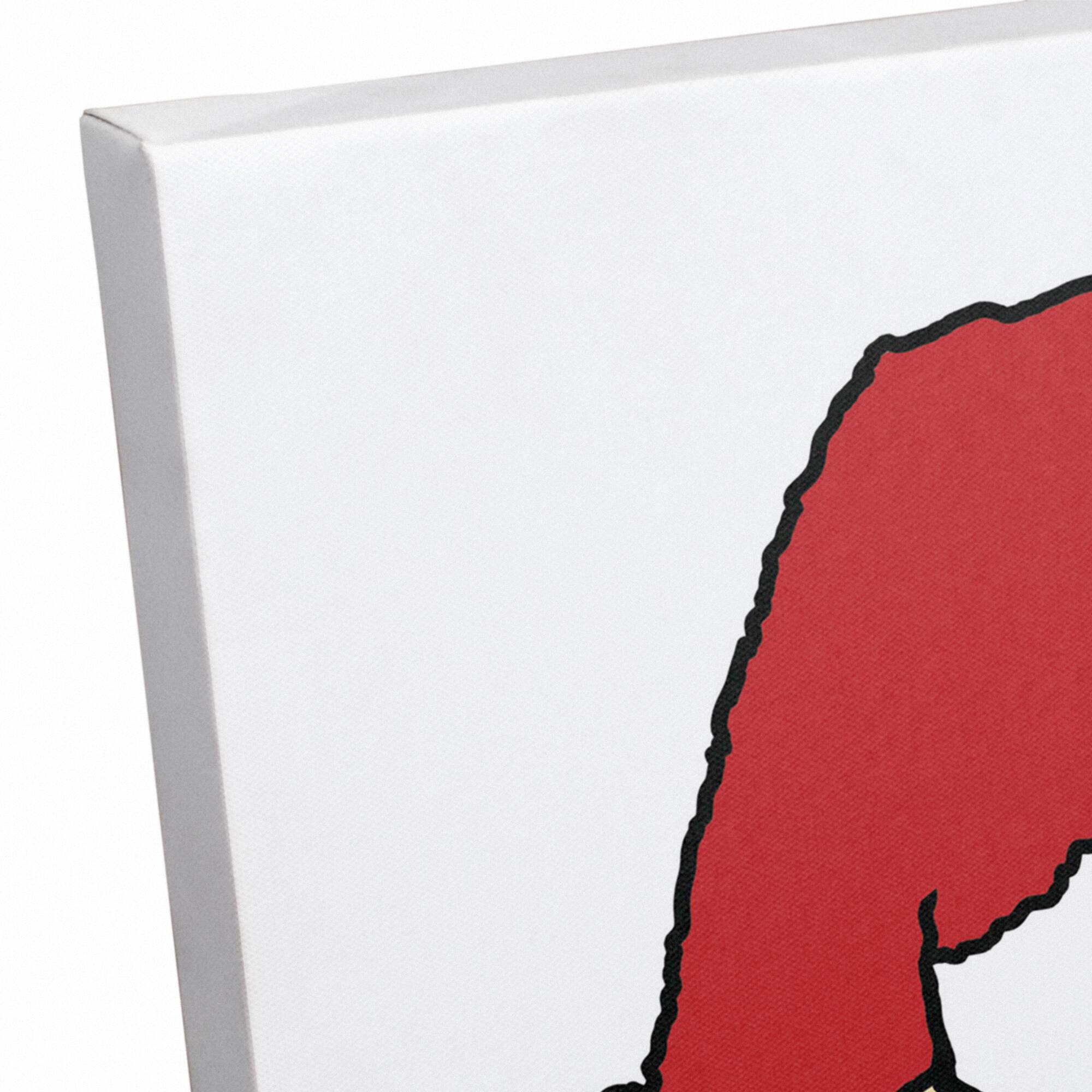 Joyeux Noel Puppy Canvas Wall Art